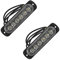 LIGUSTRUM 2X 12V - 24 V 6 Lumière LED Urgence Flash VéHicule de Voiture Avertissement Stroboscopique Clignotant Bleu