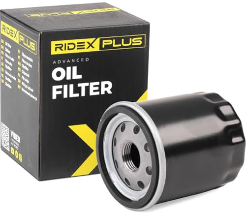 RIDEX PLUS Ölfilter Auto Motorölfilter Anschraubfilter 7O0008P Kompatibel mit FORD Fiesta Mk6 Schrägheck JA8, JR8 Fiesta Mk5 Schrägheck JH1, JD1, JH3, JD3 MONDEO IV Turnier BA7 S-MAX WA6