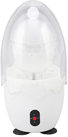 Elektrischer Egg Scrambler Shaker, PC ABS PP Electric Golden Egg Maker Home Yolk White Mixer White Egg Mixer in der Schale für Kitchen Home 100-240 V (EU-Stecker)