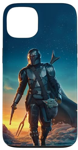 Hülle für iPhone 13 Star Wars Poster „The Mandalorian and Grogu Sunset“