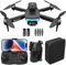Jinsoku S125 Foldable Drone, 1080P Camera Quality For Kids & Adults, Professional RC Quadcopter, Brushless Motor, Easy to Use For Beginners, 5G WIFI, 30 Mins Flight Time, 2 Batteries