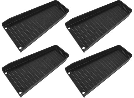 Downspout Diverter Attachment, Fixable Ladder Downwards Design Quick Install Downspout Splash Block for Downpipes (Black)