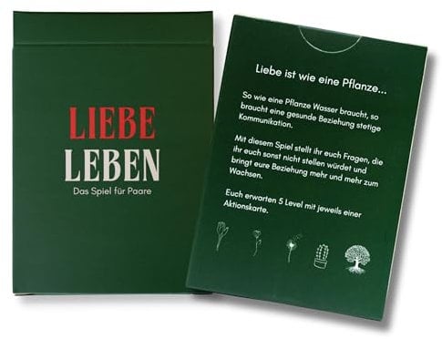 Liebe Leben Kartenspiel - Tiefgründiges Beziehungs-Spiel für Paare: Stärkt Bindung, Kommunikation & Intimität, Fragen & Aktionen für Jede Beziehungsphase
