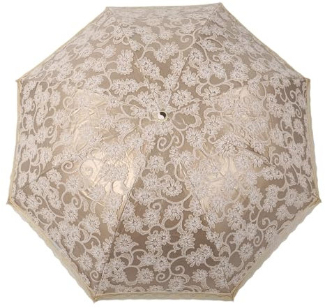 Zdprkqzvz Sombrilla Princesa Parasoles Protecciones Paraguas Doble Capa Paraguas Encaje Bordado Plegable para Lluvia