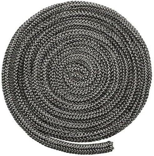 Daaxing Joint de porte de poêle à bois, corde résistante à la chaleur pour poêle à bois/portes de brûleur à bois, joint rond en fibre de verre pour poêles à bois (6 mm)
