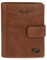 Pepe Jeans Jacket Portefeuille Vertical avec Fermeture à clic Marron 8,5 x 10,5 x 1 cm Cuir by Joumma Bags, Marron, Talla única, Portefeuille Vertical avec Fermeture à clic