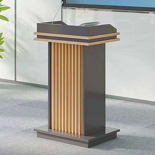 GXJBGYUSFT Rednerpult-Podiumständer, Rednerpultständer aus Holz, Kanzeln für Kirchen, bodenstehendes Podium, für Büro, Schule, einfache Montage (B)