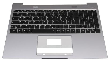 MEDION 40083440 Original Tastatur inkl. Topcase DE (deutsch) schwarz/grau mit Backlight für Akoya E16401 (NS16TGR)