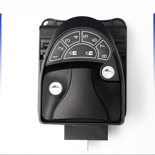 Keyless RV Compartment Locks Black Keypad with 2 Keys RV Exterior Door Locks Keyless Entry Door Lock 1Pcs(White)