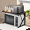 OHMG Support de Four à Micro-Ondes Étagère de Cuisine pour Four à Micro-Ondes Étagère Stable en Bois pour Four Micro-Ondes en Acier au Carbone pour Bureau (54 * 35 * 34.5cm(C))