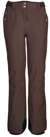 killtec Damen Funktionshose/Skihose mit Schneefang KSW 311 WMN SKI PNTS, Dunkelbraun, 38, 42403-000