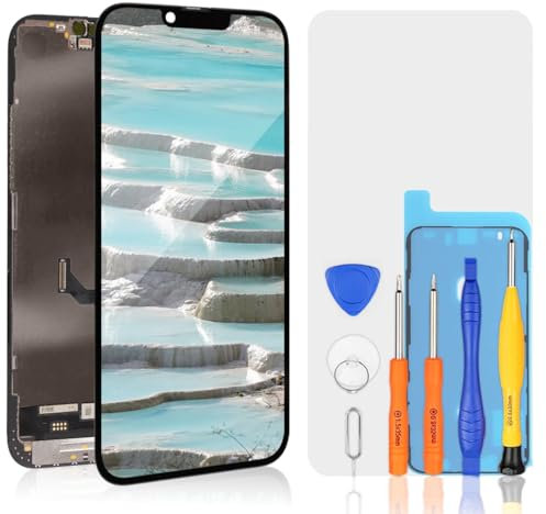 bokman Display für iPhone 14, FHD 6,1 Zoll (15,7 cm) Display und Ersatz des Touchscreens (Face ID, True Tone programmierbar)