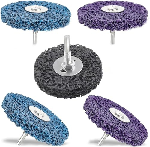 5 Stück CSD Scheibe 100mm, CBS Reinigungsscheibe Grobreinigungsscheibe CBS Schleifscheibe Schleifscheiben für Winkelschleifer von Farbe, Rostschweißnähten, Oxidation Reinigen & Entfernen
