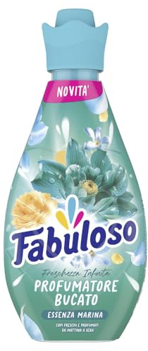 Fabuloso Profumatore Bucato Lavatrice Essenza Marina, 730ml | Profuma bucato liquido, Freschezza 4 volte più duratura*, Capi freschi da mattino a sera, Efficace nei cicli brevi e a freddo