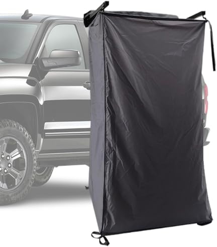Duschzelte Zum Camping, Tragbare Duschkabine Wasserdicht Oxford Toilettenzelt, Sichtschutz Duschzelt Tragbar, Outdoor Privatsphäre Schutzräume Für Strandfahrzeuge Balkon Terrasse RV Boot 180x100x100cm