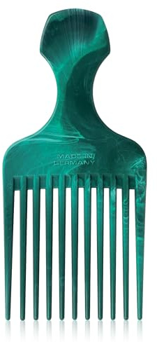 Niyok Afrokamm aus 99% Recyclingmaterial, Made in Germany | Für lockiges, krauses und Afrohaar, lange Zähne, aus 99 % Recyclingmaterial aus maritimen Seilen