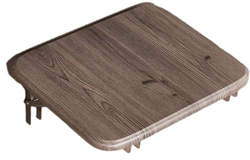 Schlanker Mini-Klappstuhl zur Wandmontage, geräuschlos zusammenklappbar, 6 cm dick, ideal für Flur, Balkon oder Garderobe(Gray)