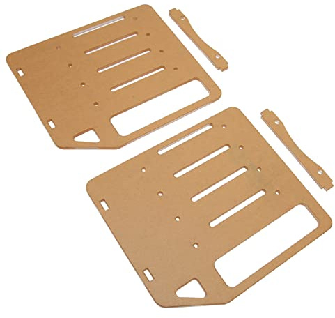 Pissente DIY-Festplattenhalter Mehrschichtiger Acryl-Harddisk-Rack mit Präzisen Befestigungslöchern für 3,5-Zoll-Festplatten und 8-cm-Lüfter Perfekt für PC- und Enthusiasten (4 Schichten)