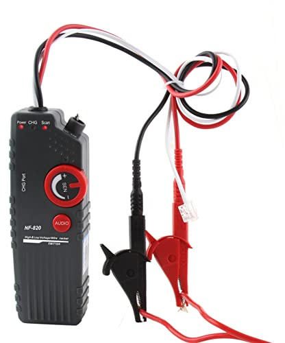 Glasfaserkabel Tester, NF-820 RJ45 RJ11 BNC Tester High & Low Voltage Kabeltester Erdkabel Finder AntiInterference-Draht-Verfolger