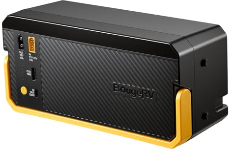 BougeRV 240Wh Portable Power Station Battery, Compatible with CRD2 V2.0, CRH20, CRX3 Car Fridge, and Other 12V Compressor Fridges, Equipped with XT60, USB-A, and Type-C Ports for Camping Truck Outdoor