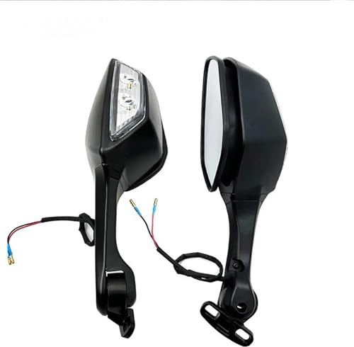 Verstellbarer Seitenspiegel Für ZX10R Für Ninja 400 650 Für CBR 600RR 1000RR Motorrad Rückspiegel Mit LED Blinker Licht Seite Spiegel