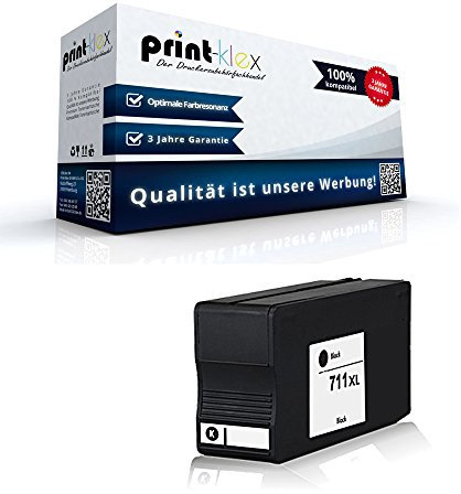 Print-Klex Tintenpatrone kompatibel für HP DesignJet T 520 36 Inch DesignJet T 520 Series CZ129A 711 Schwarz Black - Office Pro Serie