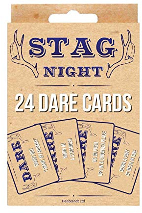 Henbrandt Stag Night Dare Cards, Pack of 24