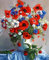 DIY Malen nach Zahlen für Erwachsene Junior Kinder, ABEUTY Blume Pflanze 40x50cm