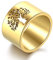 AFSTALR Bague Femme Or Arbre de Vie Anneau Alliance Acier Inoxydable Fantaisie Cadeau Mère Anniversaire Saint Valentin Anneau Or 10
