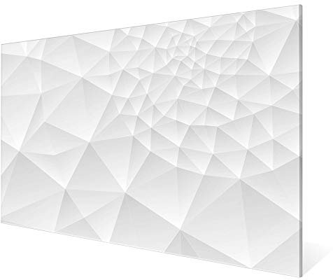 banjado Glas Magnettafel 120x90cm / Magnetwand Glas/Magnetpinnwand als Memoboard Glas/Pinnwand Magnettafel Küche, Büro, Kinderzimmer inkl. 4 Magnete & Montageset - Nautilus
