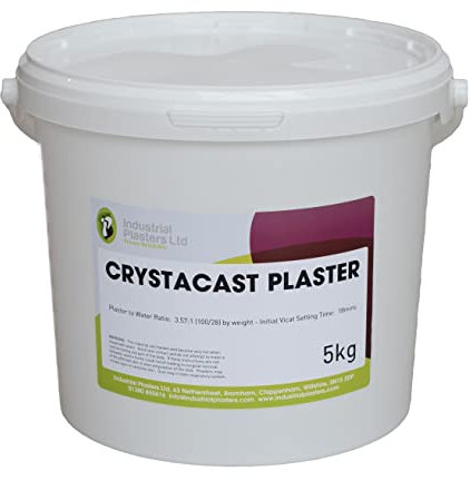 Stone Plaster - Crystacast Very Hard White Plaster in Sealed Bucket 5kg