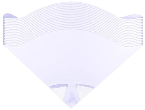 sourcing map 30 Stück Papier Farbsieb 120 Mikron 170 mm x 130 mm Kegel Farbfilter Trichter Nylongewebe zum Benzin Kraftstoff Farbe Filtern