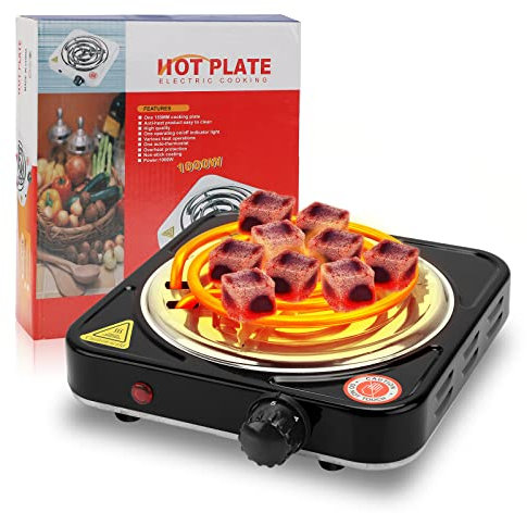 Yuragim Encendedor Carbones Cachimba, 1000W Encendedor de Carbón para Shisha, Hornillo Eléctrico Cachimba, Hornillo Portatil Cachimba, Hornillo Shisha Electrico, para Camping,Cocina,Encender Carbon