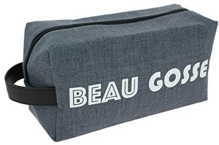 Cravate Avenue Signature Emmanuel Création Bordeaux. Trousse De Toilette. Beau Gosse - Bleu Jeans, Uni - Confectionné En Aquitaine. FABRIQUE EN FRANCE