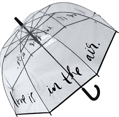 Falconetti Glockenschirm durchsichtig transparent - Love is in The air
