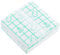 Lurrose 100 Pieces Makeup Hand Palette Single Use Cosmetic Hand Palette Disposable Transparent Foundation Mixing Tray for Makeup Artist, 7X7CM