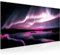 Runa Art Wandbild Nordlichter Nachthimmel 1 Teilig 100 x 40 cm Modern Bild auf Vlies Leinwand Polarlicht Island Wohnzimmer Schlafzimmer Violett Lila 041912c