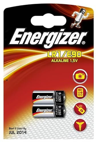 Energizer Alkaline-Batterien LR1/E90, 1,5 V, 2 Stück