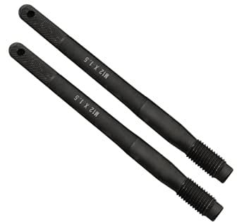 ZKTOOL 2-TLG Edelstahl Radmontagehilfe-Satz M12x1.5, Kfz Radwechsel Helfer Werkzeug, Radmontagewerkzeug, Radausrichtungswerkzeug, Loch zum Aufhängen/Lösen