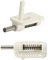 MEETOOT 2pcs Canopy Hatch Lock Latch Door Lockers for RC Airplane/Boat Model DIY Parts, White Cockpit Cover Latch