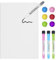 TMS Magnetic Whiteboard Sticker | Self-Adhesive Notice Board to Stick on Wall | Dry Erase Message Board for Office, Home or Kids | Use as Weekly Planner for Notes or Reminders A4 [30 x 21cm]