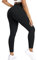ZAAYO Scrunch Butt Sport Leggings Damen Gym Booty Fitness Blickdichte Lang Sporthose Tights Schwarz Medium