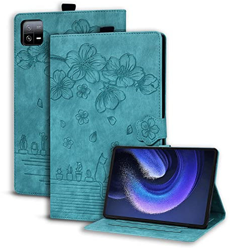 Succtopy Funda para Xiaomi Pad 6/Pad 6 Pro 11 Pulgadas 2023,Ultra Slim PU Protectora Tableta Cover para Xiaomi Pad 6 11 2023,Carcasa con Función de Soporte Xiaomi Pad 6 Pro 11 2023,Verde Claro