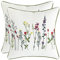 Tosleo 2 Stück Set kissenbezüge Bestickte Dekorative 45x45cm Bunte Blumen Wurfkissenbezüge für Gartenlounge Sofa Dekokissen Wohnzimmer Schlafzimmer Bauernhaus