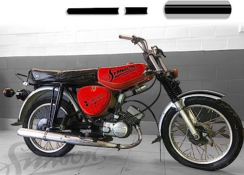 race-styles Aufkleber kompatibel mit Simson S51 | Dekor Design rot