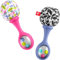 Newborn Toys Rattle ‘n Rock Maracas Set of 2 Soft Musical Instruments for Babies 3+ Months, Pink