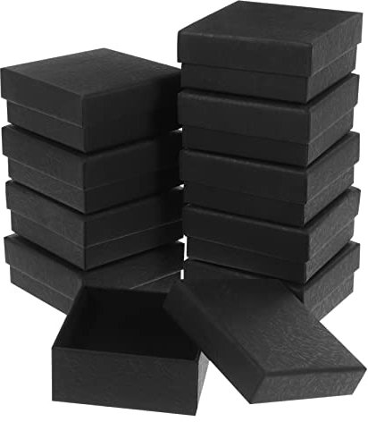 Cabilock 12er Boxen Schmuckverpackungskarton Ringhalter Box Schmuck Organizer Schachteln Für Schmuckanhänger Schmuck Paket Box Schmuckschatullen Pappe Ringschmuck Schwamm Anschauen Geschenk