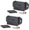 HYS Radio Holder in Car, Handheld Radio Mount Compatible for Motorola Baofeng Yaesu Midland, Any Walkie Talkie with Back Clip (2 Pack, Black)