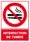 Panneau Interdiction De Fumer Alu 2 Mm - 150 X 210 Mm Signalisation Rectangulaire Prépercée Avec Kit De Fixation Fabrication Française