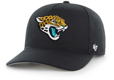 47 NFL Jacksonville Jaguars Hitch RF Unisex Baseball Cap Adjustable Snapback Strap Team Logo Farbe Schwarz, Schwarz , One size
